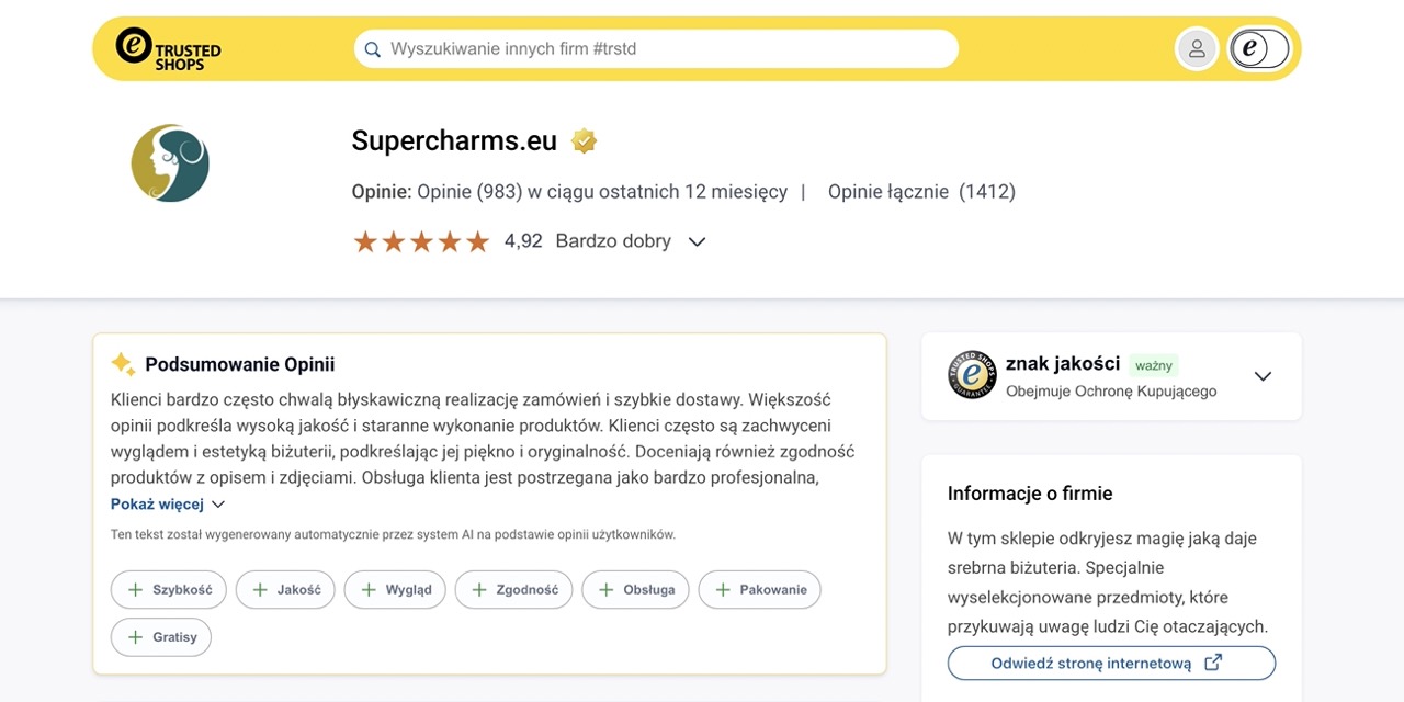 Opinie SuperCharms.EU